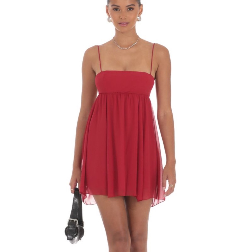 Lucy in the Sky Red Babydoll Dress